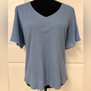 1. State Ribbed Flutter Sleeve Top